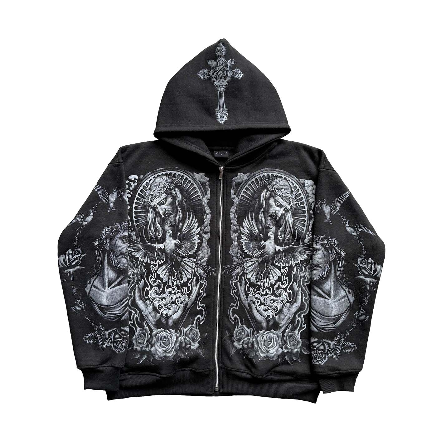 "Forgive Me" Black Zip-Up